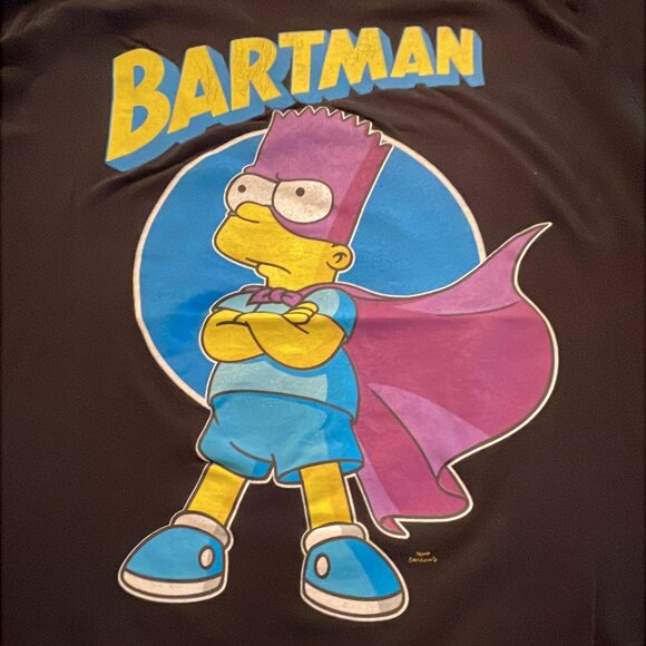 Bartman Shirt Size L Youth (14) - Bart Simpson - Picture 3 of 9